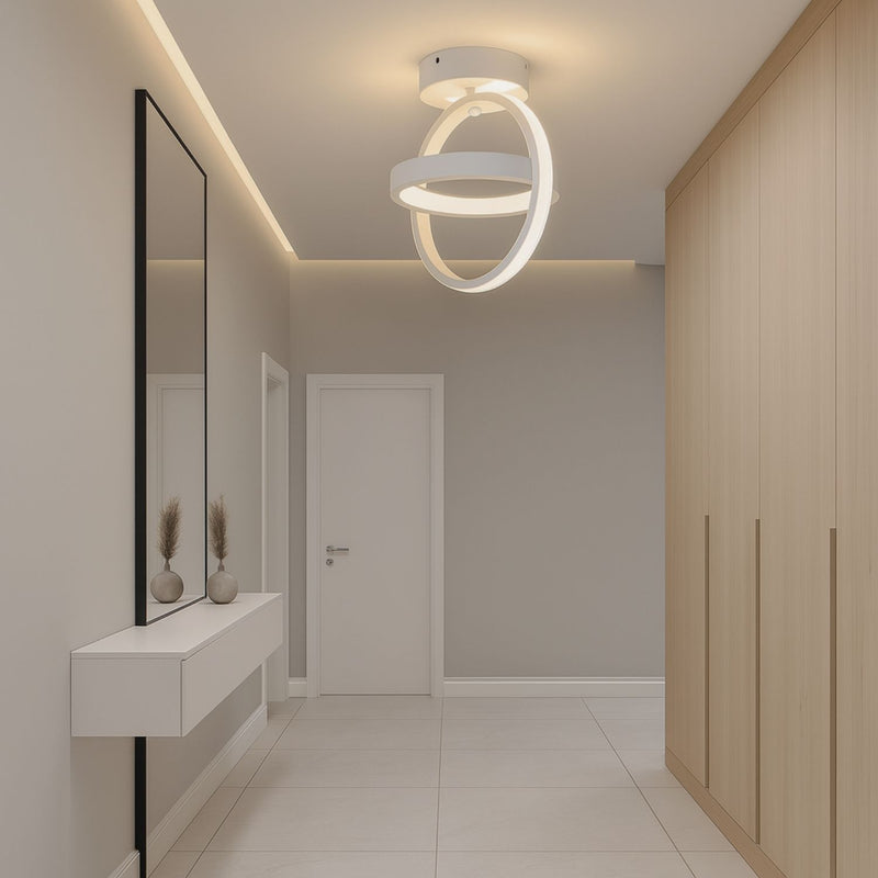 Architectural LED Ring Ceiling Light for Hallway and Living Room