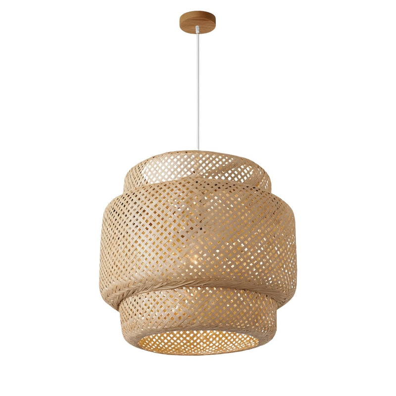 Bamboo Woven Pendant Light for Bedroom and Dining Room