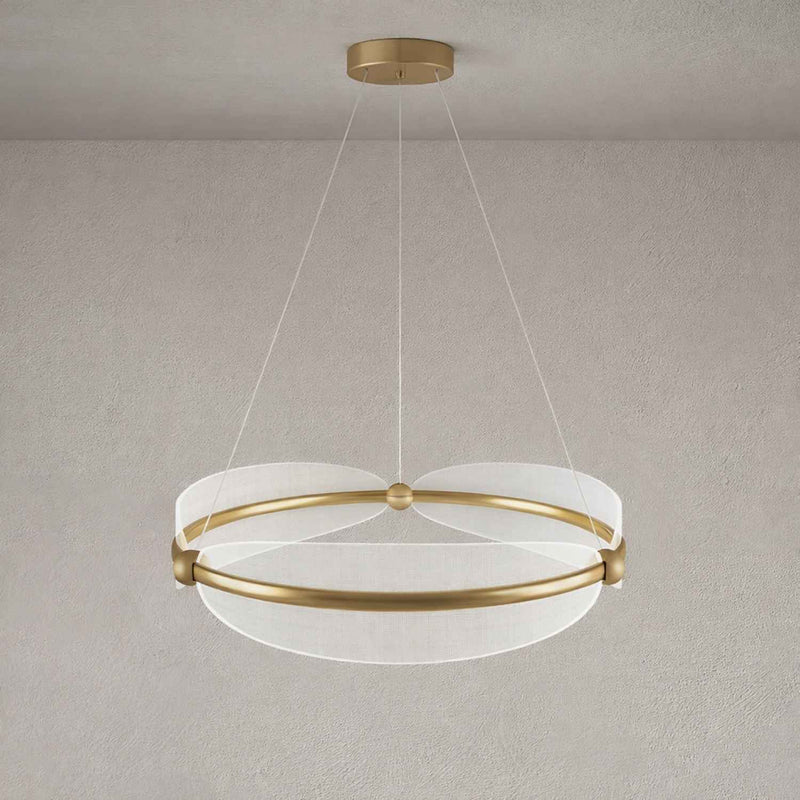 Contemporary Circular Integrated LED Pendant Light