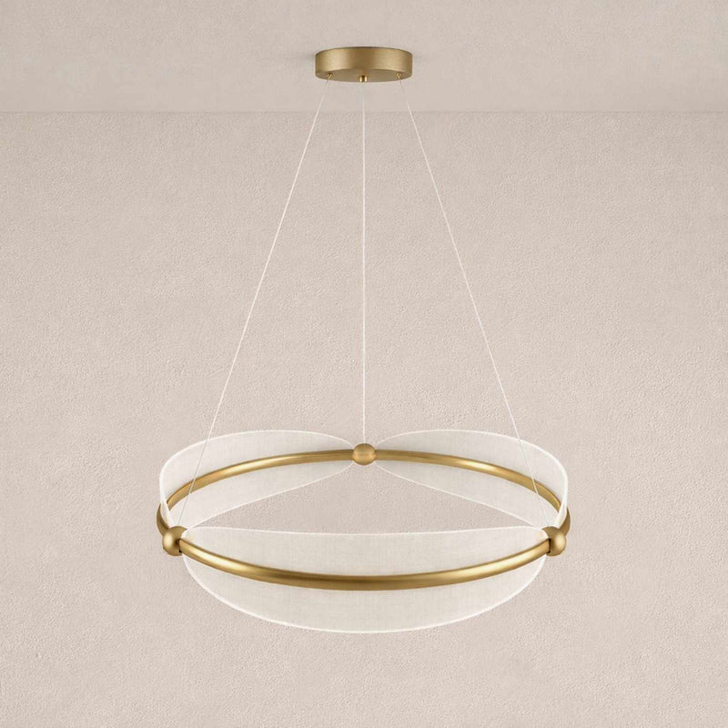 Contemporary Circular Integrated LED Pendant Light