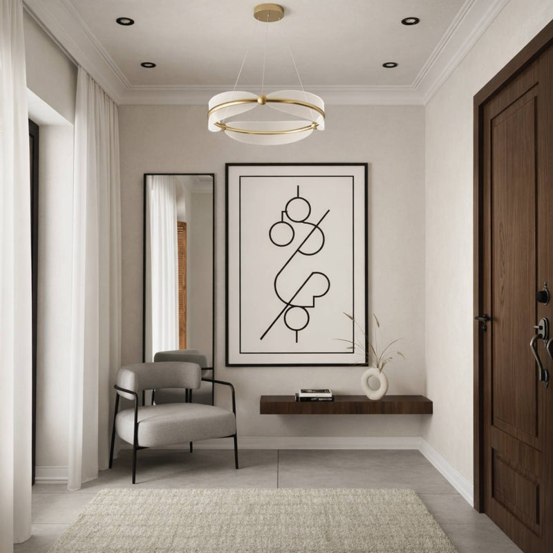 Contemporary Circular Integrated LED Pendant Light