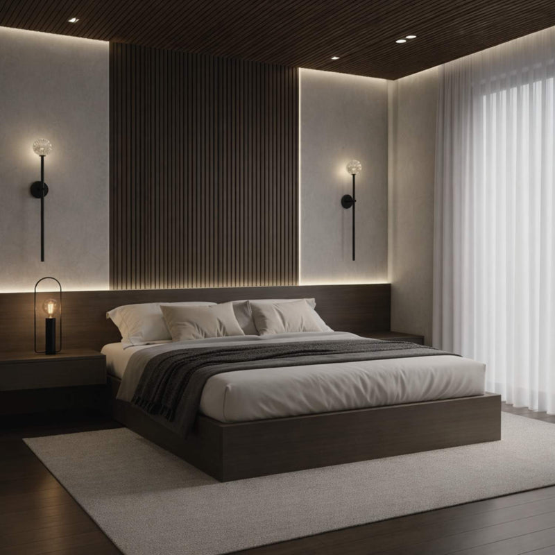 Crystal Globe Wall Sconce