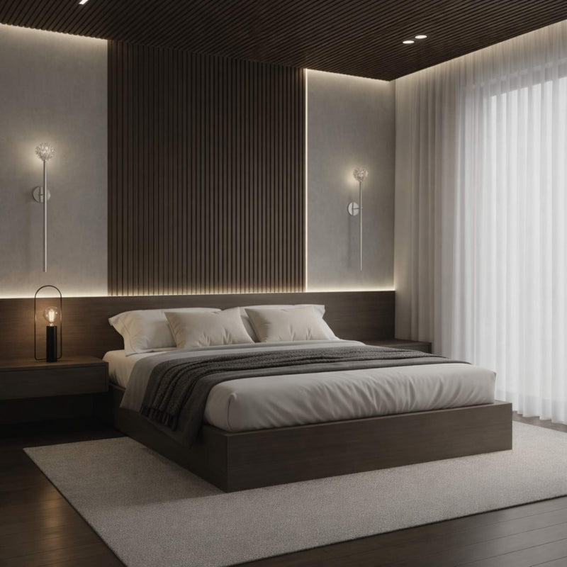 Crystal Globe Wall Sconce