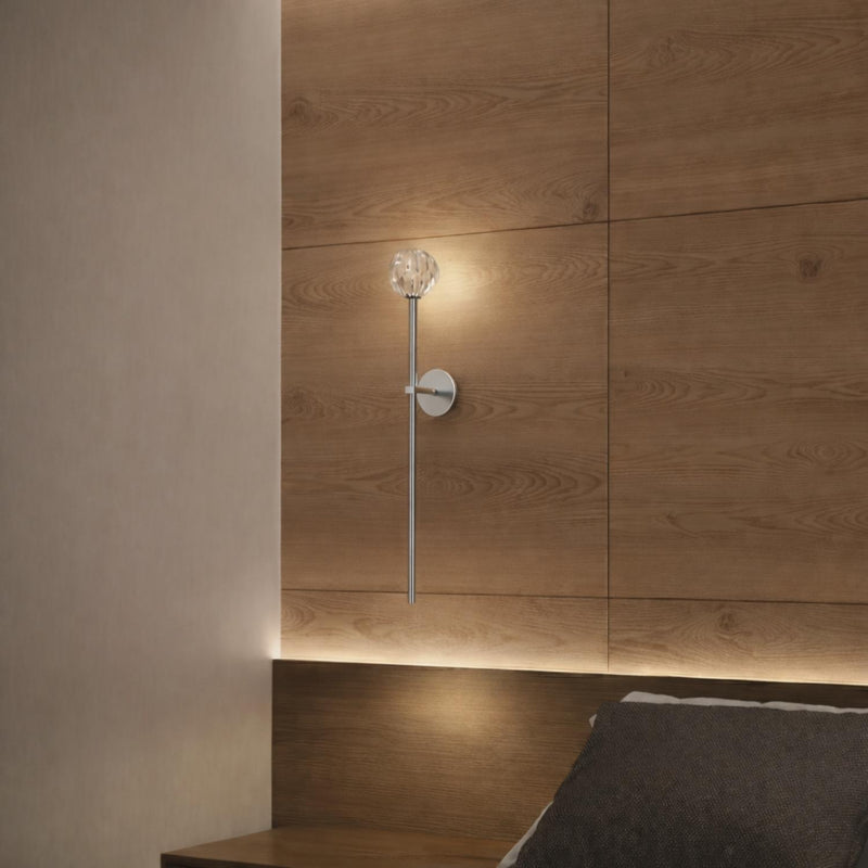 Crystal Globe Wall Sconce