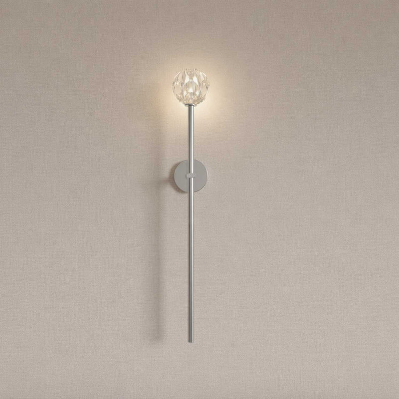 Crystal Globe Wall Sconce
