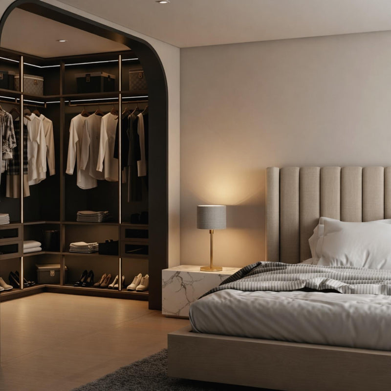 Modern Fabric Shade Table Lamp