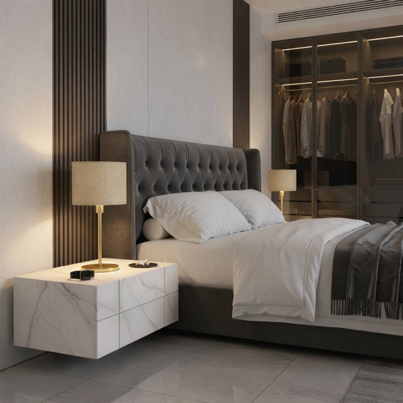 Modern Fabric Shade Table Lamp