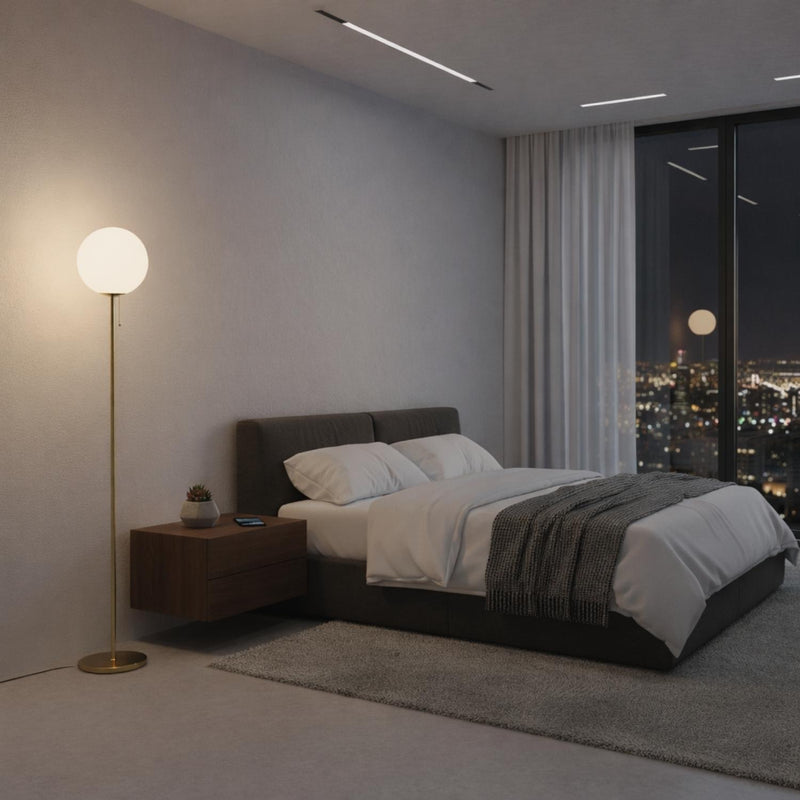 Modern Globe Standing Floor Lamp