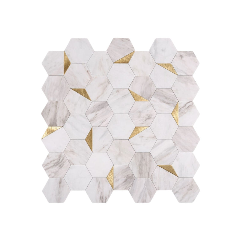 Hexagon Peel and Stick Wall Tiles