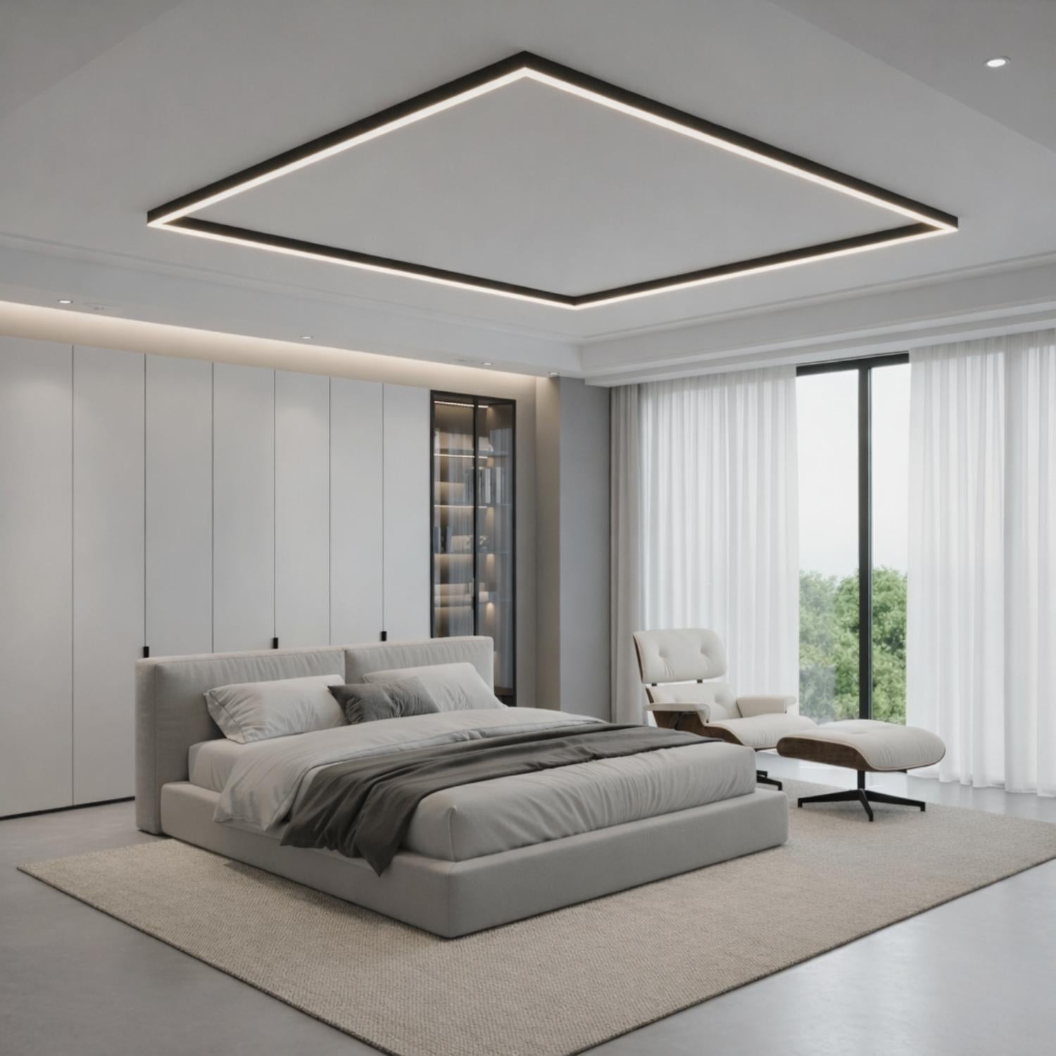 Clean Linear Lighting for Bedrooms