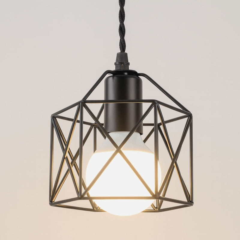 Modern Minimalist Metal Cage Pendant Light