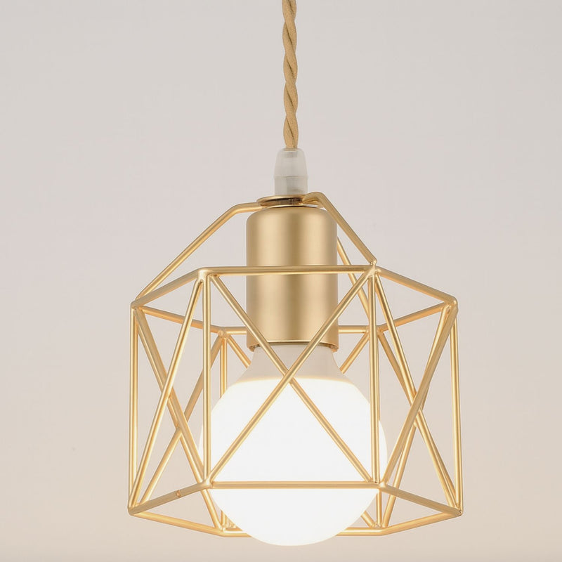 Modern Minimalist Metal Cage Pendant Light