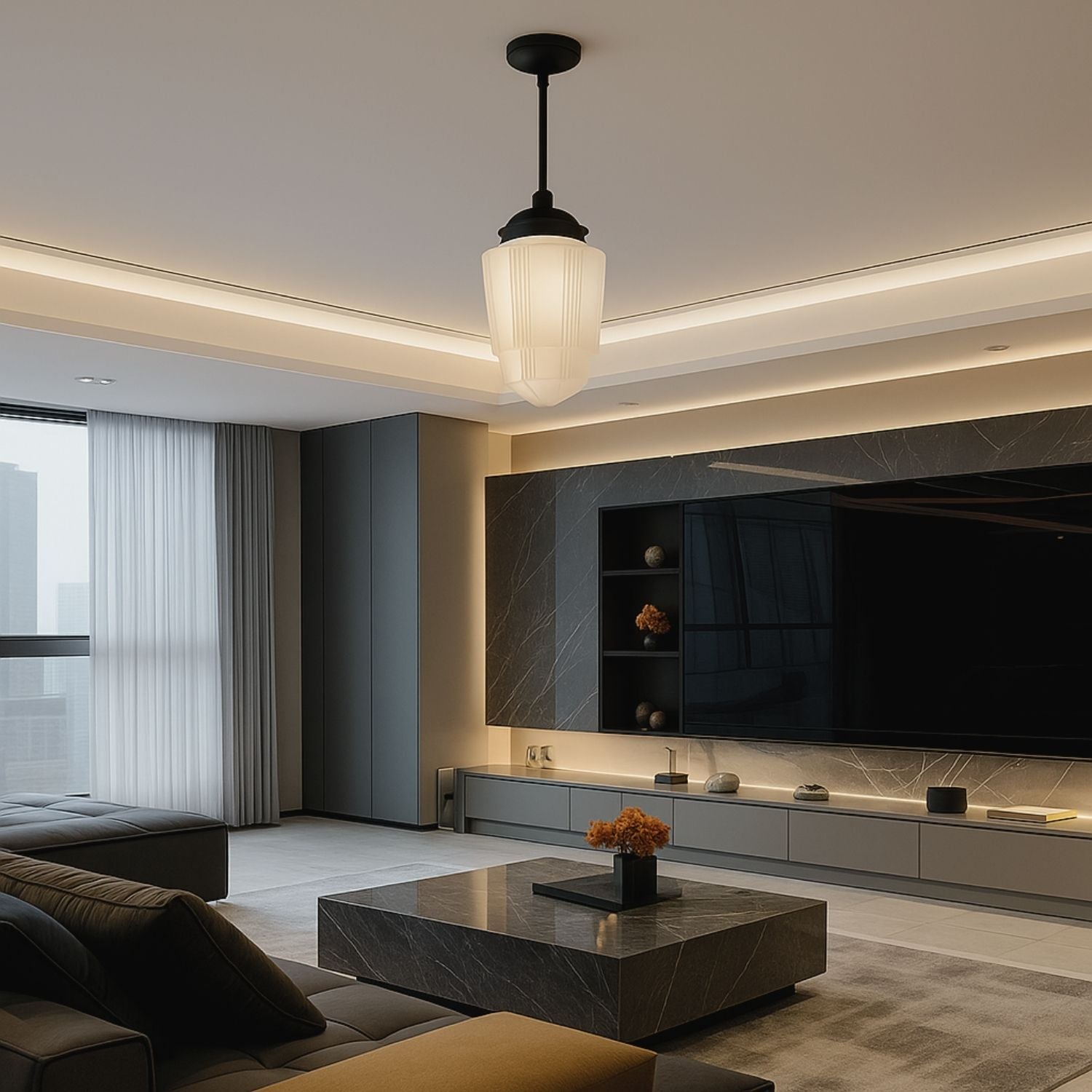 Ceiling Lighting for Open Living Areas