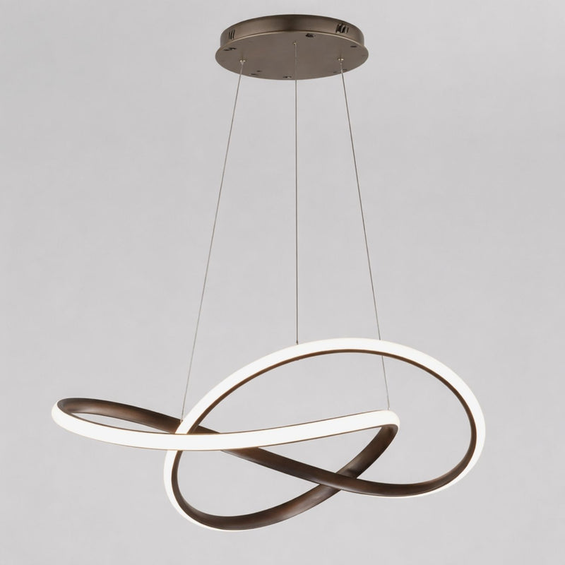 Modern LED Loop Pendant Light with Integrated LED