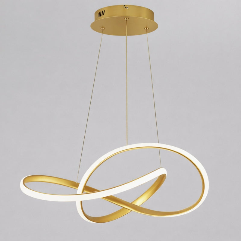 Modern LED Loop Pendant Light with Integrated LED