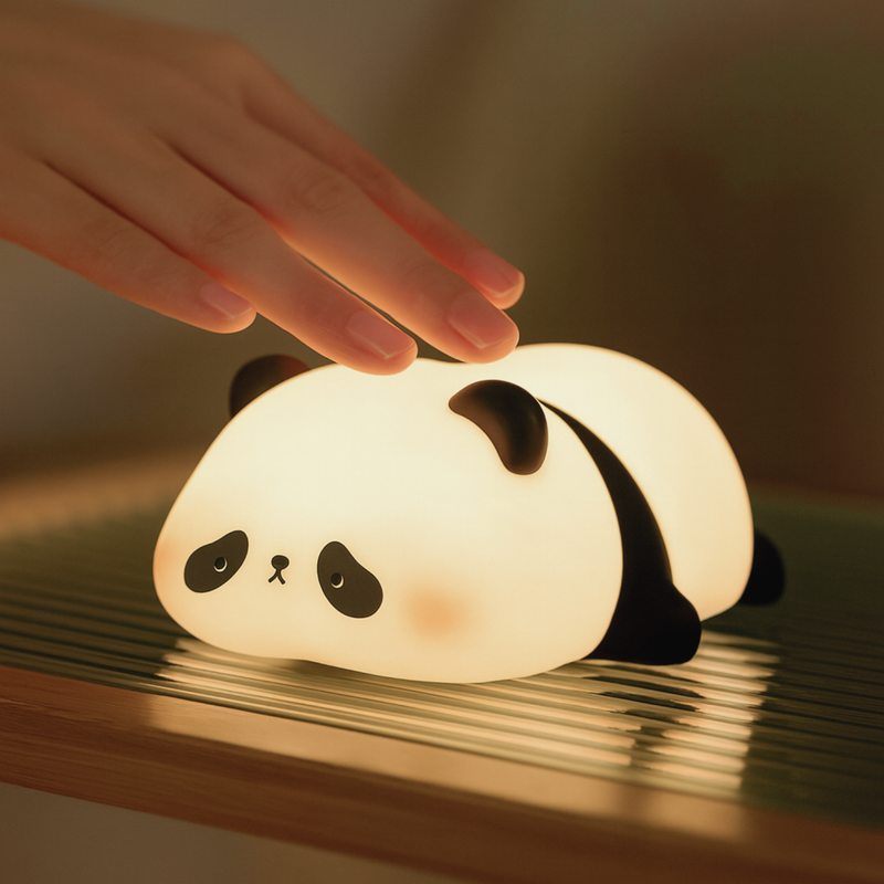 Panda Silicone Bedroom and Desk Night Lamp