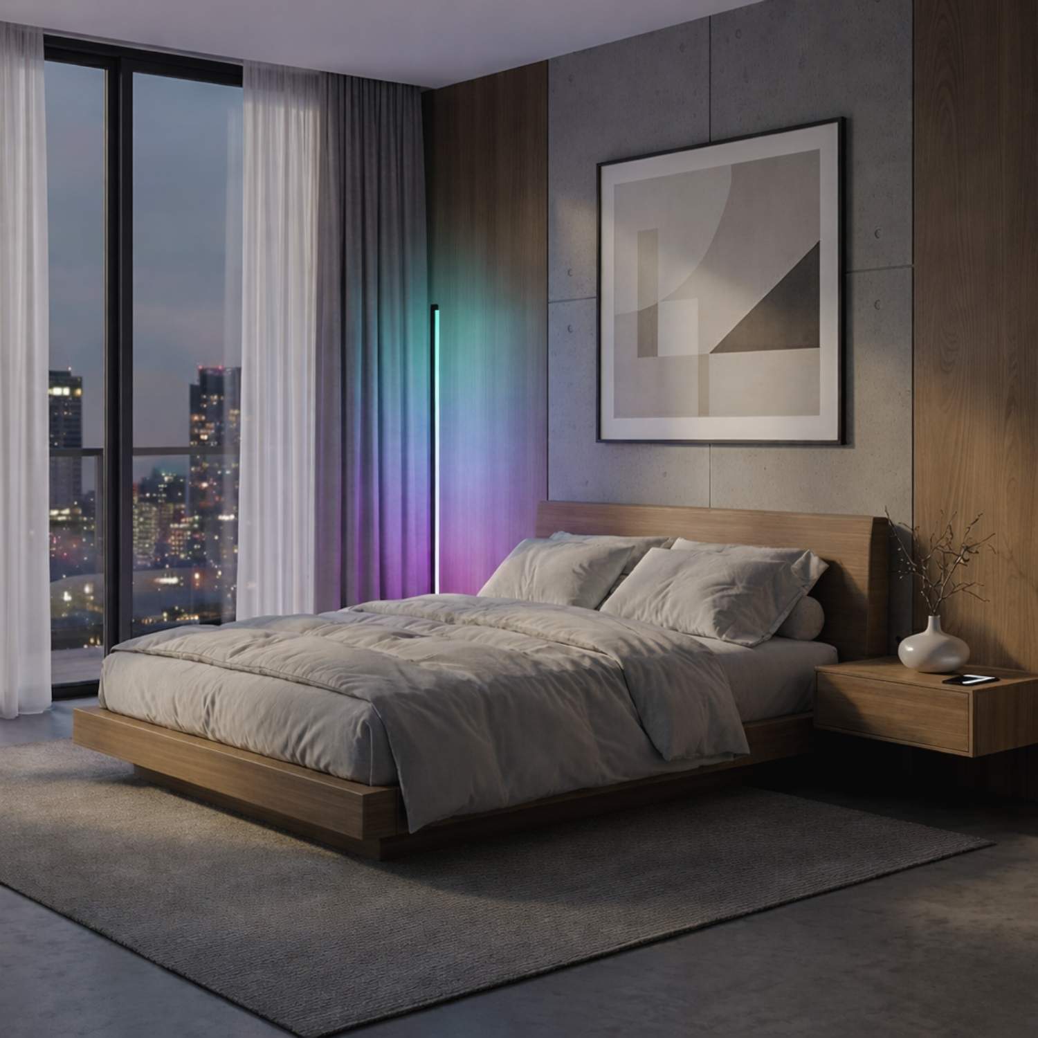 Architectural Upright Lighting Suitable for Bedroom