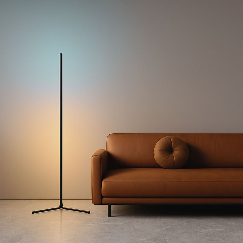 Modern RGB LED Upright Floor Lamp