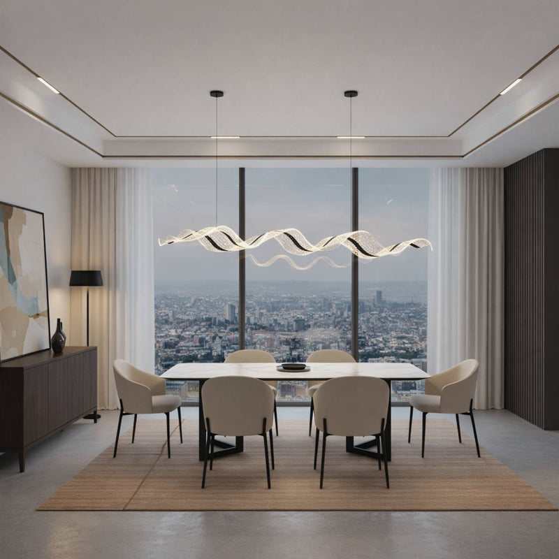 Modern LED Wave Pendant Light