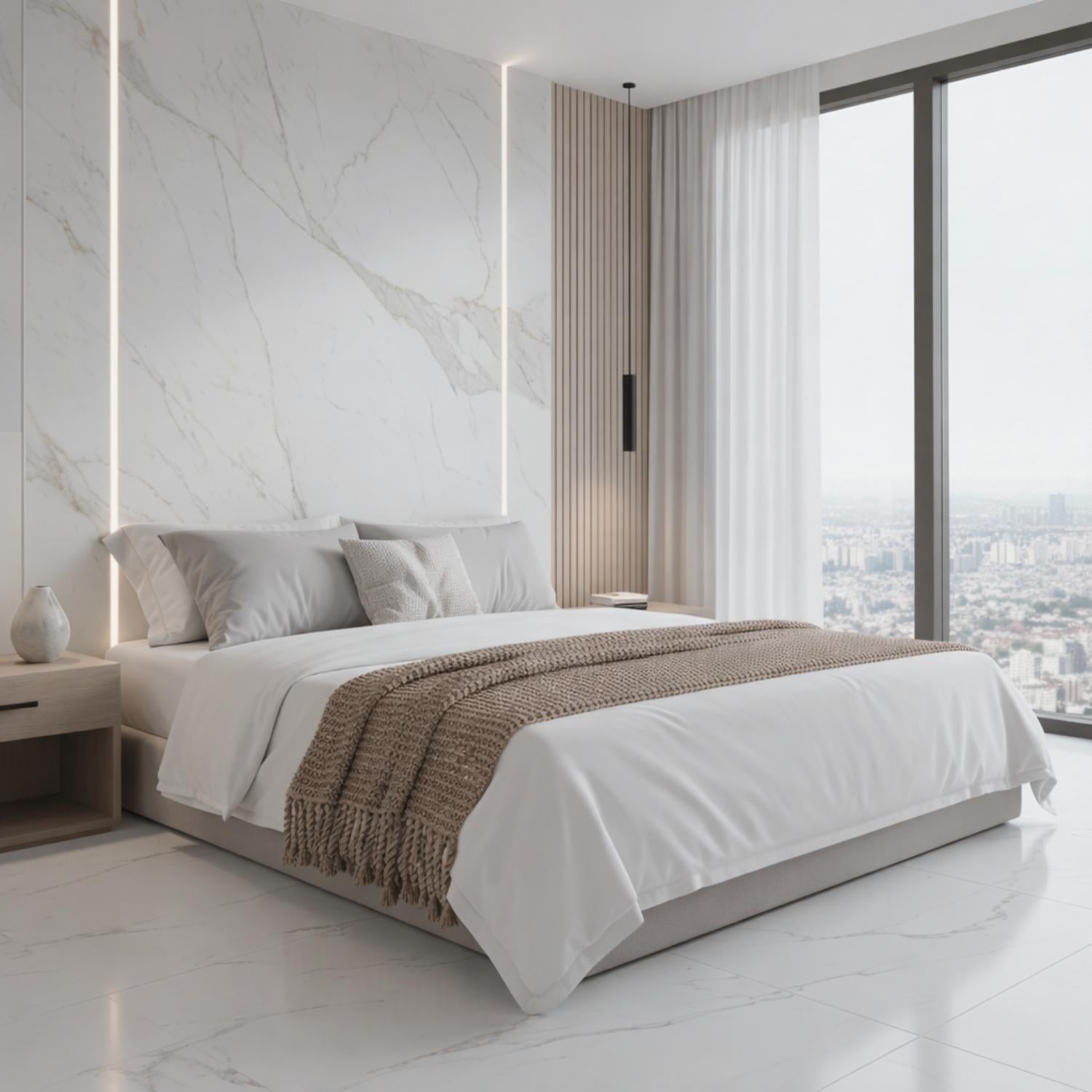 Chunky Knit Throw for Interior Layering