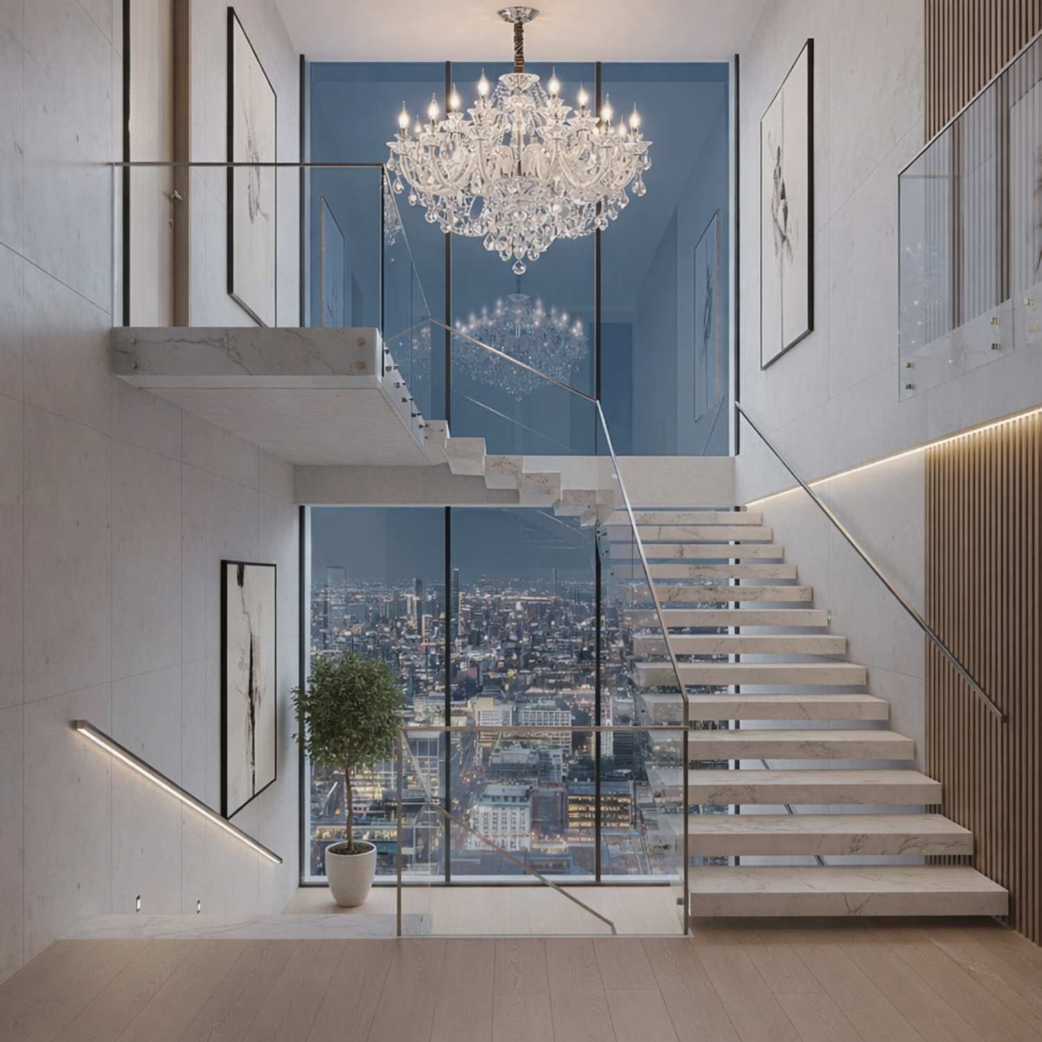 Structured Light for Vertical Spaces