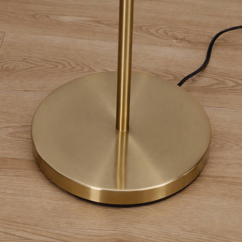 Triple Globe Floor Lamp with Brass Finish