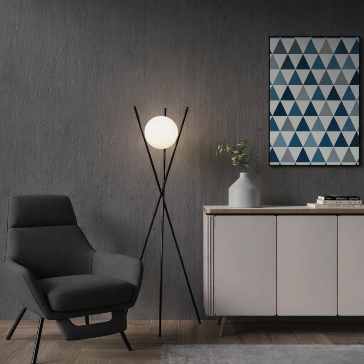 Modern Floor Lighting for Living Room Interiors