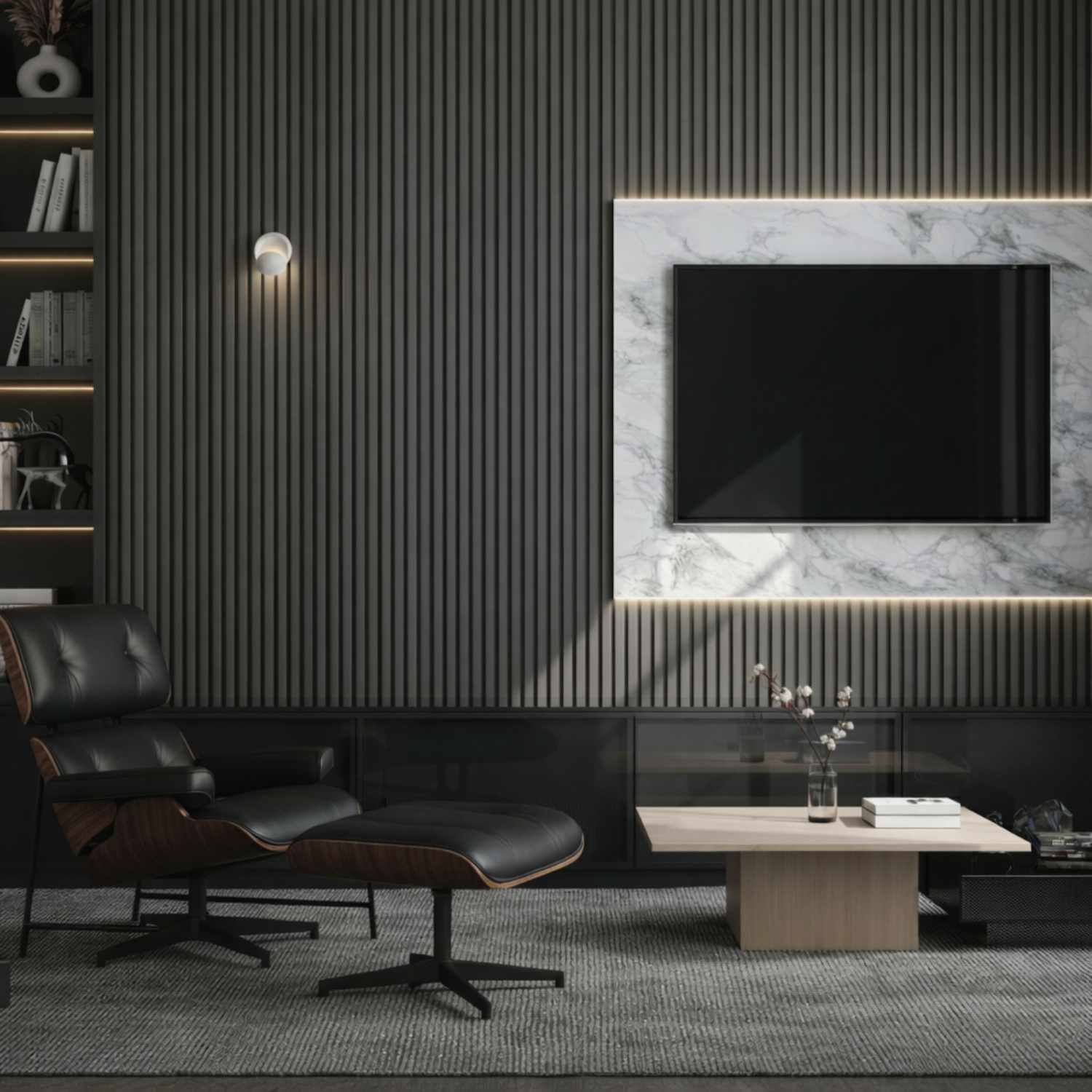 Wood Slat Wall Panels for Modern Interior Walls